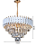 LUSTRE SINDORA DCD06594 METAL BRANCO/ CRISTAL TRANSPARENTE Φ53X36CM E14X9 - Imagem 2