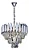 PENDENTE SINDORA DCD06605 METAL CROMADO/ CRISTAL TRANSPARENTE Φ40X29CM E14X5 - Imagem 1