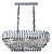 LUSTRE SINDORA DCD06609 METAL CROMADO/ CRISTAL TRANSPARENTE Φ75X35CM E14X8 - Imagem 1
