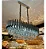 LUSTRE SINDORA DCD06609 METAL CROMADO/ CRISTAL TRANSPARENTE Φ75X35CM E14X8 - Imagem 2