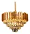 LUSTRE SINDORA DCD00458 METAL DOURADO/ CRISTAL TRANSPARENTE Φ52X33CM E14X9 - Imagem 2