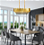LUSTRE SINDORA DCD00460 METAL DOURADO/ CRISTAL TRANSPARENTE Φ76X26X28CM E14X8 - Imagem 2