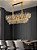 LUSTRE SINDORA DCD00465 METAL DOURADO/ CRISTAL TRANSPARENTE Φ80X30CM E14X8 - Imagem 2