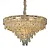 LUSTRE SINDORA DCD01047 METAL DOURADO/ CRISTAL TRANSPARENTE Φ78X46CM E14X19 - Imagem 1