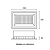 REFLETOR BLUMENAU 79200300 LED PRO 200W IP66 ALUMÍNIO RETANGULAR 3000K - Imagem 2
