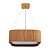 PENDENTE ADRI WA3002PDFJ WOOD QUADRADO ARREDONDADO 30X30CM 2XE27 - Imagem 1