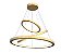 PENDENTE  FOX LUSTRES 3000K 126W BIVOLT Ø80X4CM MADEIRA E ACRÍLICO - Imagem 4