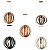 PENDENTE ADRI WF3501PDIB FACES 35X3CM 1XE27 - Imagem 2