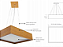 PENDENTE ADRI WQ3002PDFJ WOOD QUADRADO 30X30CM 2XE27 - Imagem 3
