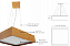 PENDENTE ADRI WQ5004PDFJ WOOD QUADRADO 50X50CM 4XE27 - Imagem 3