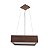 PENDENTE ADRI WQ5004PDFJ WOOD QUADRADO 50X50CM 4XE27 - Imagem 1