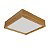 PLAFON ADRI WQ2502PFFJ WOOD QUADRADO 25X25CM 2XE27 - Imagem 1