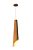 PENDENTE FOX LUSTRES CÔNICO 70X14CM MADEIRA E MDF 1XE27 - Imagem 2