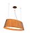 PENDENTE FOX LUSTRES OVAL 21X80X40CM MADEIRA E MDF 4XE27 - Imagem 2