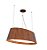 PENDENTE FOX LUSTRES OVAL 21X80X40CM MADEIRA E MDF 4XE27 - Imagem 1
