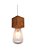 PENDENTE FOX LUSTRES CLEAN 10X7X7CM MADEIRA E MDF 1XE27 - Imagem 1