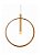 PENDENTE FOX LUSTRES HOOP 5X60CM MADEIRA 1XE27 - Imagem 1