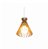 PENDENTE FOX LUSTRES 3009 RIPADA 30X27CM MADEIRA, MDF E CABO DE AÇO 1XE27 - Imagem 1
