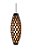 PENDENTE FOX LUSTRES 313 RAIZEN 100X36CM MADEIRA, ACRÍLICO E CABO DE AÇO 1XE27 - Imagem 1