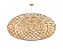 PENDENTE FOX LUSTRES 326 RAIZEN 40X80CM MADEIRA, ACRÍLICO E CABO DE AÇO 1XE27 - Imagem 1