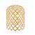 PENDENTE FOX LUSTRES 330 RAIZEN 68X55CM MADEIRA, ACRÍLICO E CABO DE AÇO 1XE27 - Imagem 1