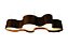 PENDENTE FOX LUSTRES 4000 SEMI CILÍNDRICO 21X150X65CM MADEIRA, MDF,  ACRÍLICO E CABO DE AÇO 8XE27 - Imagem 1