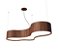 PENDENTE FOX LUSTRES 4005 SEMI CILÍNDRICO 16X108X54CM MADEIRA, MDF,  ACRÍLICO E CABO DE AÇO 6XE27 - Imagem 1