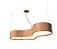 PENDENTE FOX LUSTRES 4005 SEMI CILÍNDRICO 16X108X54CM MADEIRA, MDF,  ACRÍLICO E CABO DE AÇO 6XE27 - Imagem 2