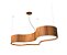 PENDENTE FOX LUSTRES 4005 SEMI CILÍNDRICO 16X108X54CM MADEIRA, MDF,  ACRÍLICO E CABO DE AÇO 6XE27 - Imagem 4