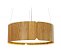 PENDENTE FOX LUSTRES 663 CILÍNDRICO Ø70X21CM MADEIRA, MDF, ACRÍLICO, CABO DE AÇO 6XE27 - Imagem 2
