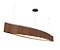 PENDENTE FOX LUSTRES 701 WAVE 15X150X23CM MADEIRA, MDF, ACRÍLICO, CABO DE AÇO 3000K - Imagem 1