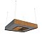 PENDENTE FOX LUSTRES 810 CLEAN 15X50X50CM MADEIRA, MDF, ACRÍLICO, CABO DE AÇO 4XE27 - Imagem 2