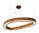 PENDENTE FOX LUSTRES 841 SEMI CILÍNDRICO 6X98X56CM MADEIRA, MDF, ACRÍLICO, CABO DE AÇO 3000K - Imagem 3