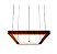 PENDENTE FOX LUSTRES 885 LED QUADRADO 4X60X120CM MADEIRA, MDF, ACRÍLICO E CABO DE AÇO 3000K - Imagem 1