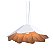 PENDENTE FOX LUSTRES 894 FACETADO Ø58X21CM MADEIRA, CABO DE AÇO 1XE27 - Imagem 1