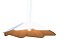 PENDENTE FOX LUSTRES 895 FACETADO Ø95X21CM MADEIRA, CABO DE AÇO 1XE27 - Imagem 2