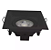 SPOT LUMINATTI LM2471 LED RECUADO PRETO 7W 3000K 127/220V QUADRADO - Imagem 1