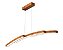 PENDENTE FOX LUSTRES 910 LED 8X120X12CM MADEIRA, MDF, ACRÍLICO E CABO DE AÇO 3000K - Imagem 3