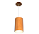 PENDENTE FOX LUSTRES 917 CILÍNDRICO Ø15X40CM MADEIRA, MDF E CABO DE AÇO 1XE27 - Imagem 2