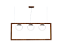 PENDENTE FOX LUSTRES 947 ORB LED 40X90X15 LÂMINA NATURAL DE MADEIRA, VIDRO CABO DE AÇO 3XE27 - Imagem 3