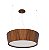 PENDENTE FOX LUSTRES 966 CÔNICO Ø65X16CM MADEIRA, ACRÍLICO, MDF E CABO DE AÇO 5XE27 - Imagem 1