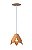 PENDENTE FOX LUSTRES 985 LÌRIO 15X18X18CM MADEIRA E MDF 1XE27 - Imagem 2