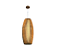 PENDENTE FOX LUSTRES L81 BARRIL Ø31X102CM MADEIRA, MDF, CABO DE AÇO E CÚPULA DE TECIDO 1XE27 - Imagem 2
