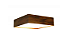 PLAFON FOX LUSTRES P09 CLEAN 15X30X30CM MADEIRA MDF E ACRILICO 2XE27 - Imagem 1
