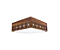 PLAFON FOX LUSTRES P24 LASER 15X60X60CM MADEIRA MDF E ACRILICO 5XE27 - Imagem 1