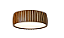 PLAFON FOX LUSTRES P30-E RIPADA Ø70X15CM MADEIRA MDF E ACRILICO 6XE27 - Imagem 1