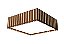 PLAFON FOX LUSTRES P47 16X60X60CM MADEIRA MDF E ACRILICO 5XE27 - Imagem 1