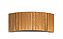 ARANDELA FOX LUSTRES AR08 RIPADA 15X40X9CM MADEIRA MDF E ACRÍLICO 2XE27 - Imagem 2