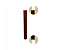 ARANDELA FOX LUSTRES AR36-G SCALA 100X5X5CM MADEIRA E MDF E 2XGU10 - Imagem 1