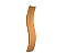 ARANDELA FOX LUSTRES AR39 WAVE 120X20X15CM MADEIRA, MDF, ACRILICO E FITA DE LED - Imagem 1